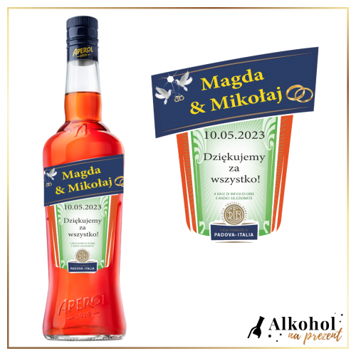 PODZIĘKOWANIA ŚLUBNE APEROL - PREZENT NA PODZIĘKOWANIA