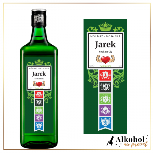 MÓJ MĄŻ MOJA SIŁA PASSPORT SCOTCH - PREZENT MIŁOSNY