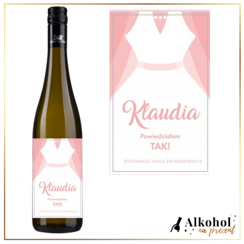 ZOSTANIESZ MOJĄ ŚWIADKOWĄ? WINO ERNST LUDWIG RIESLING