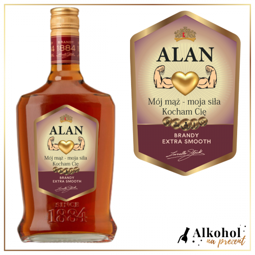 MÓJ MĄŻ MOJA SIŁA BRANDY STOCK 84 - PREZENT DLA MĘŻA