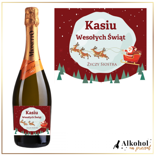 RENIFERKI PROSECCO MIONETTO D.O.C. TREVISO - PREZENT NA BOŻE NARODZENIE