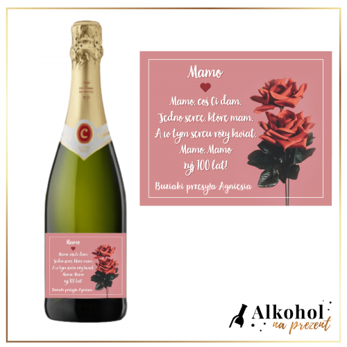 MAMO COŚ CI DAM BEZALKOHOLOWE WINO MUSUJĄCE CODORNIU ZERO - PREZENT DLA MAMY