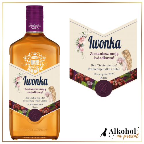 ŚWIADKOWA BALLANTINE'S WILD - PREZENT DLA ŚWIADKOWEJ