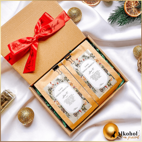 ŚWIĄTECZNY WIENIEC ZESTAW 2 KAW - PREZENT NA BOŻE NARODZENIE