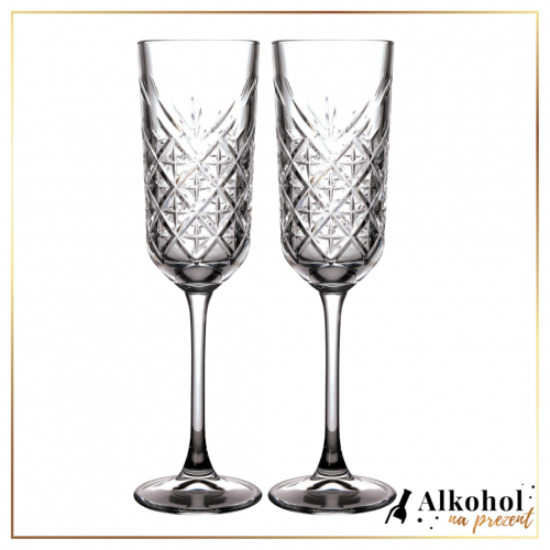 KRYSZTAŁOWY KIELISZEK ZE ZŁOTYM RANTEM