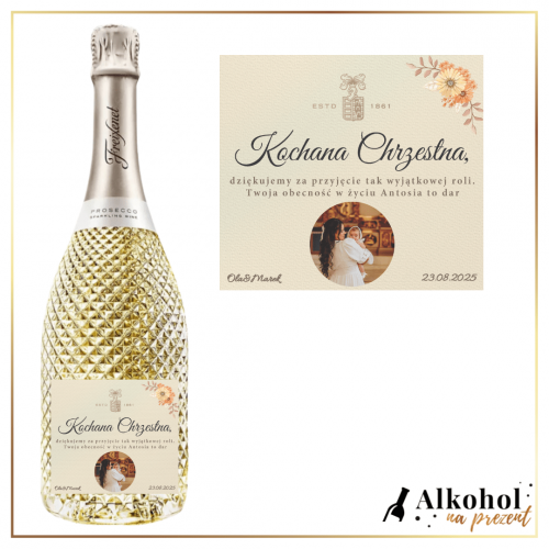 CHRZEST ŚWIĘTY FREIXENET PROSECCO DOC - PROSECCO NA PREZENT DLA RODZICÓW CHRZESTNYCH