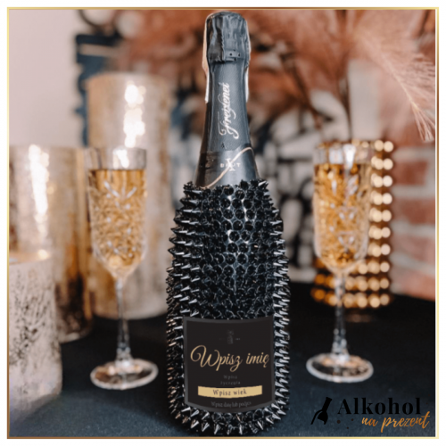 NA KAŻDĄ OKAZJĘ FREIXENET CORDON NEGRO Z CZARNYMI KOLCAMI - ORYGINALNY PREZENT