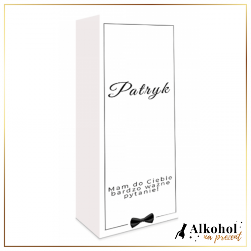 ZOSTANIESZ MOIM ŚWIADKIEM? PUDEŁKO Z NADRUKIEM - PREZENT DLA ŚWIADKA