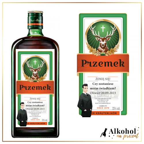 ZOSTANIESZ MOIM ŚWIADKIEM? JAGERMEISTER - PREZENT DLA CHŁOPAKA