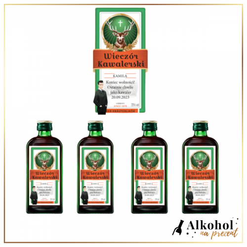 WIECZÓR KAWALERSKI MINI JAGERMEISTER - PREZENT NA WIECZÓR KAWALERSKI