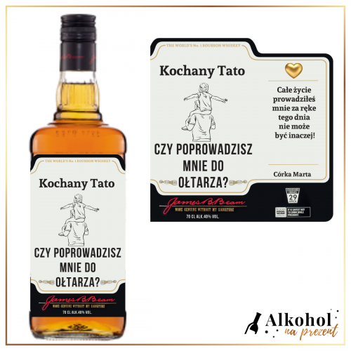 POPROWADZISZ MNIE DO OŁTARZA? JIM BEAM WHITE - PREZENT DLA TATY