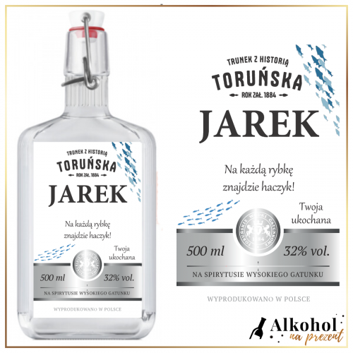 WĘDKARZ WÓDKA TORUŃSKA CZYSTA - PREZENT DLA WĘDKARZA