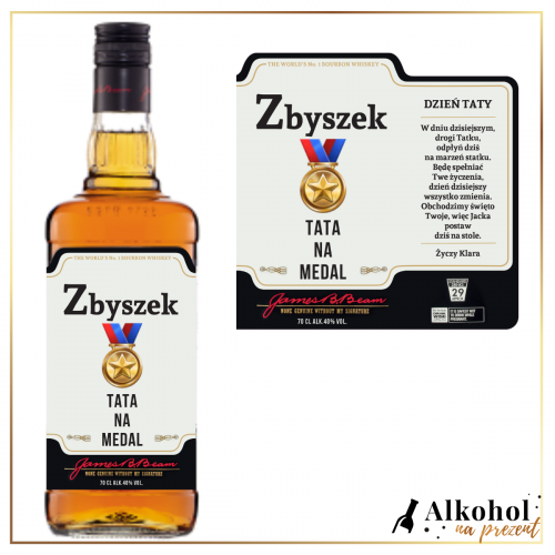 SUPER TATA NA MEDAL JIM BEAM WHITE - PREZENT DLA TATY
