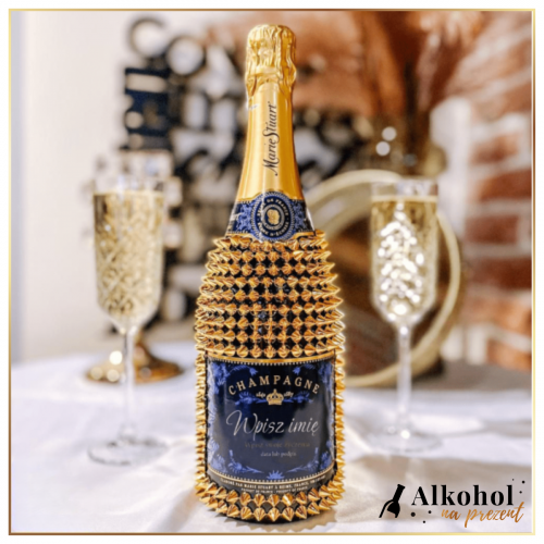 NA KAŻDĄ OKAZJĘ SZAMPAN MARIE STUART REINE ZE ZŁOTYMI KOLCAMI - ORYGINALNY PREZENT
