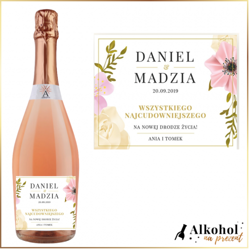 NA NOWĄ DROGĘ ŻYCIA AMANTI PROSECCO ROSE - PREZENT NA ŚLUB