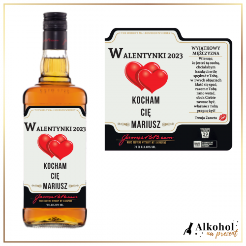 MIŁOSNY JIM BEAM WHITE - PREZENT DLA UKOCHANEGO