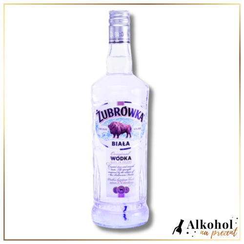 WÓDKA ŻUBROWKA BIAŁA W PODŚWIETLANEJ BUTELCE - EKSKLUZYWNY PREZENT