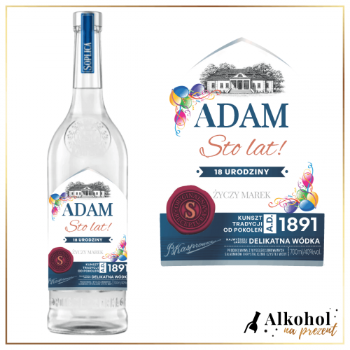 18 URODZINY WÓDKA SOPLICA SZLACHETNA - PREZENT NA 18 URODZINY