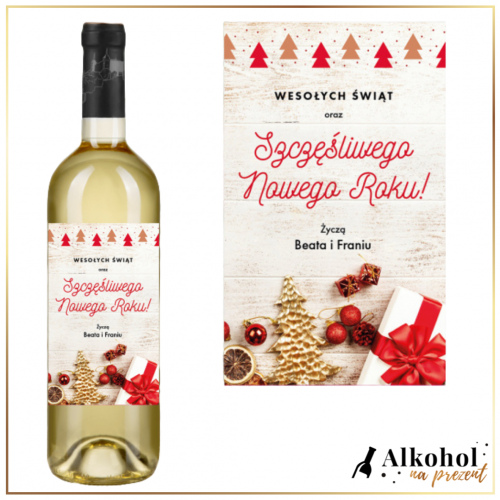 CHOINKI WINO BIAŁE - PREZENT POD CHOINKĘ