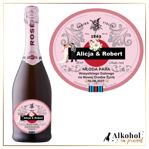 MŁODA PARA MARTINI ROSE - PREZENT NA ŚLUB