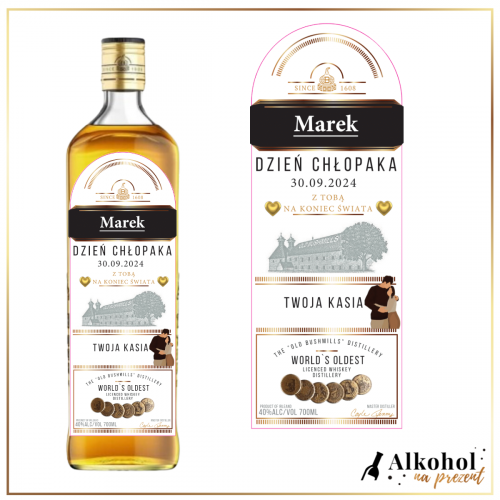 DZIEŃ CHŁOPAKA WHISKEY BUSHMILLS ORIGINAL - PREZENT NA DZIEŃ CHŁOPAKA