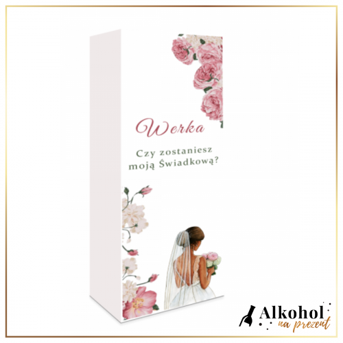 ZOSTANIESZ MOJĄ ŚWIADKOWĄ? PUDEŁKO Z NADRUKIEM