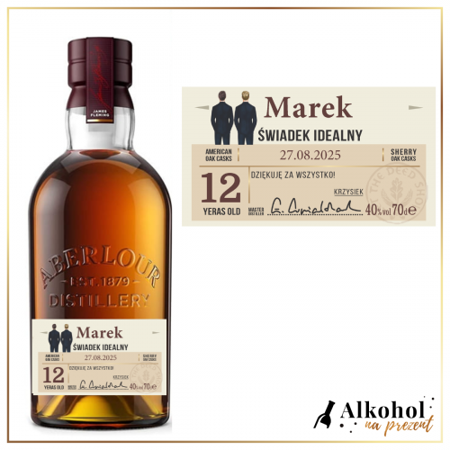 ŚWIADEK WHISKY ABERLOUR 12YO - PREZENT DLA ŚWIADKA