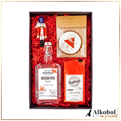 ŚWIĄTECZNY ZESTAW WÓDKA TORUŃSKA CZYSTA - ZESTAW PREZENTOWY NA ŚWIĘTA BOŻEGO NARODZENIA