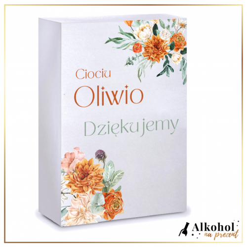 DZIĘKUJEMY CIOCIU DUŻE PUDEŁKO Z NADRUKIEM - PREZENT DLA CHRZESTNEJ