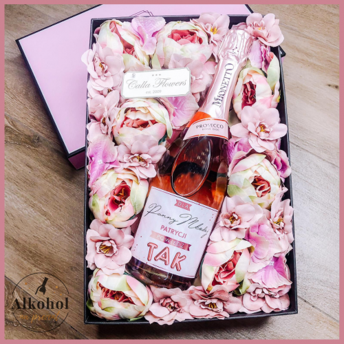 POWIEDZ TAK! MIONETTO ROSÉ FLOWER BOX BY CALLA