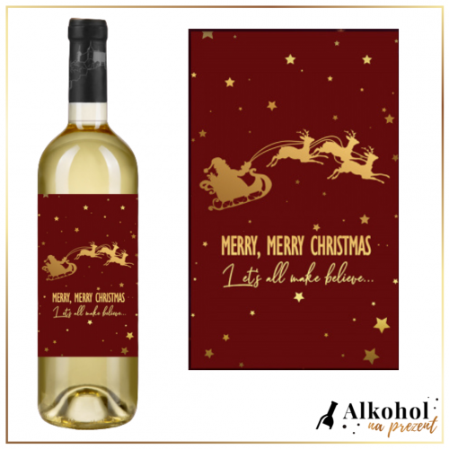 MERRY, MERRY CHRISTMAS RED WINO BIAŁE