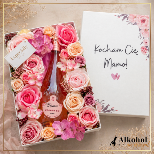 DZIEŃ MAMY FREIXENET BRUT ROYAL WE FLOWERBOX - ZESTAW PREZENTOWY DLA MAMY