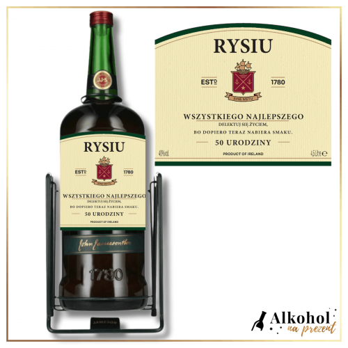 URODZINOWY JAMESON IRISH 4.5L - PREZENT NA 50 URODZINY