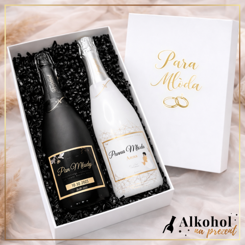 ŚLUBNY ZESTAW FREIXENET CORDON NEGRO & FREIXENET ICE - PREZENT NA ŚLUB