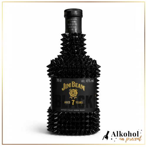 JIM BEAM BLACK Z CZARNYMI KOLCAMI - PREZENT DLA NIEGO