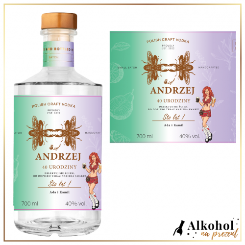 URODZINOWA JONSTON BOTANICAL VODKA BERGAMOT & LAVENDER - PREZENT NA URODZINY