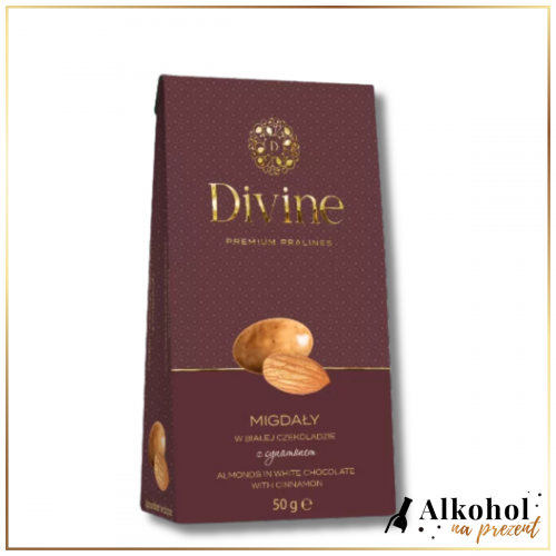 MIGDAŁY W BIAŁEJ CZEKOLADZIE DIVINE 50G