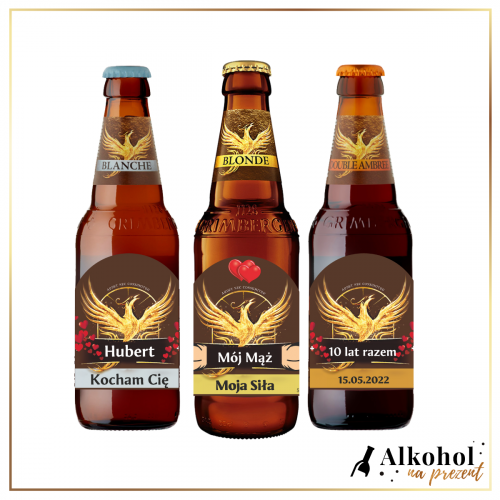 MÓJ MĄŻ MOJA SIŁA ZESTAW PIW GRIMBERGEN-PREZENT DLA MĘŻA NA ŚWIĘTA
