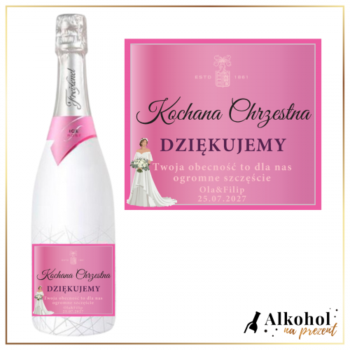 CHRZESTNA FREIXENET ICE ROSE - PREZENT NA PODZIĘKOWANIA DLA CHRZESTNEJ