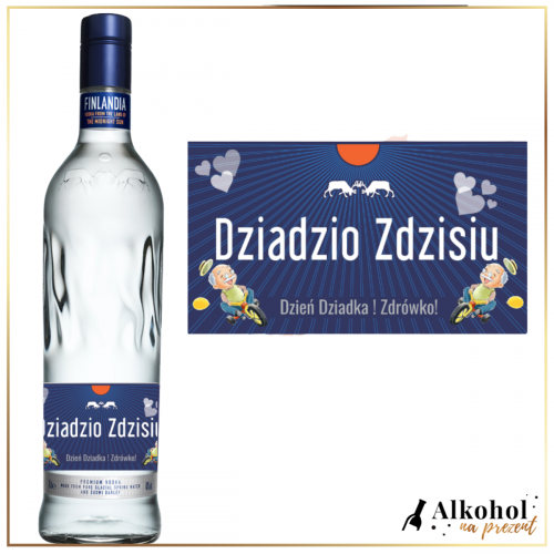 DZIEŃ DZIADKA FINLANDIA CLASSIC- EKSKLUZYWNA WÓDKA NA PREZENT
