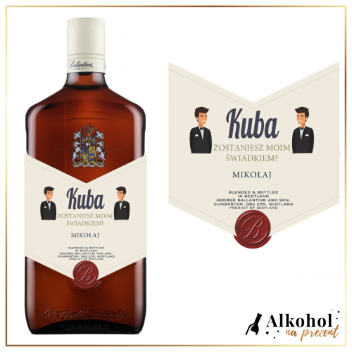 ZOSTANIESZ MOIM ŚWIADKIEM? BALLANTINE'S - PREZENT DLA ŚWIADKA