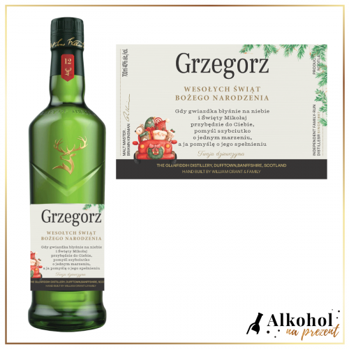 ŚWIĄTECZNE WHISKY GLENFIDDICH 12YO SINGLE MALT - PREZENT NA BOŻE NARODZENIE