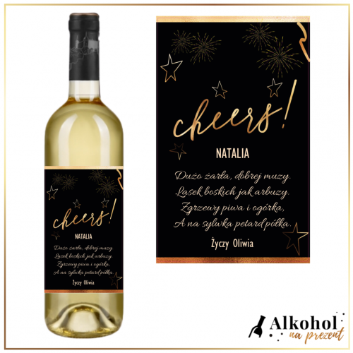 NOWY ROK CHEERS WINO BIAŁE