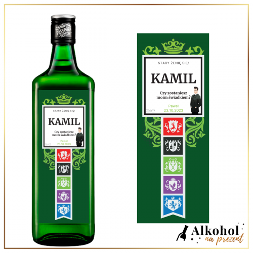 ZOSTANIESZ MOIM ŚWIADKIEM? PASSPORT SCOTCH - PREZENT DLA ŚWIADKA