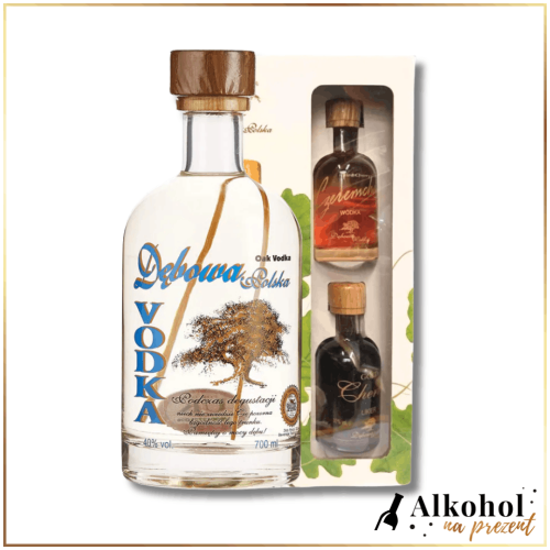 WÓDKA DĘBOWA POLSKA 0.5L + 2 MINIATURKI