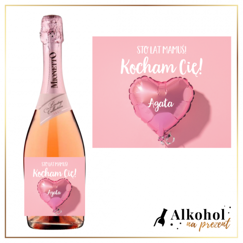 MAMA BALON Z SERCEM MIONETTO ROSE