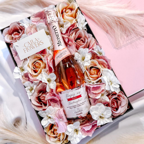 NAPIJ SIĘ MAMO MIONETTO ROSÉ FLOWER BOX BY CALLA
