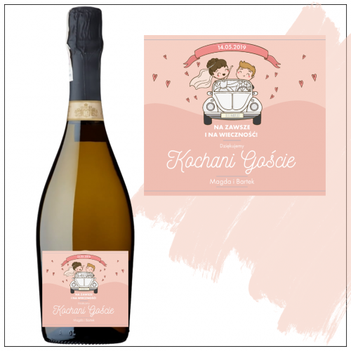 JUST MARRIED PROSECCO VILLA CAMELIE