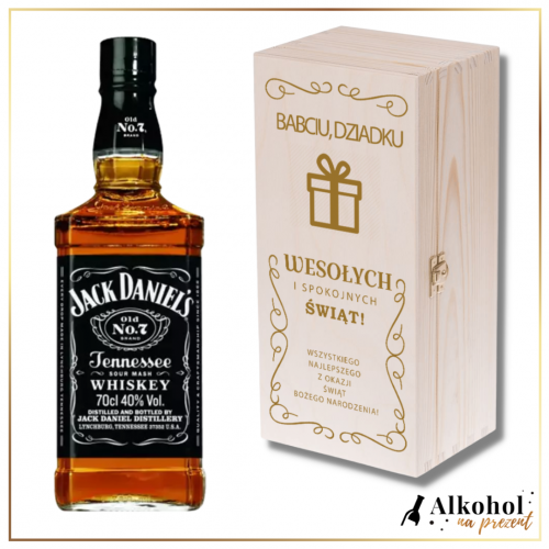 PREZENT JACK DANIEL'S + ŚWIĄTECZNA SKRZYNKA Z PERSONALIZACJĄ