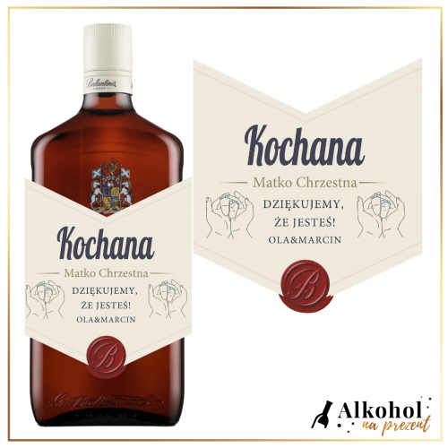 CHRZEST ŚWIĘTY BALLANTINE'S - PREZENT DLA RODZICÓW CHRZESTNYCH